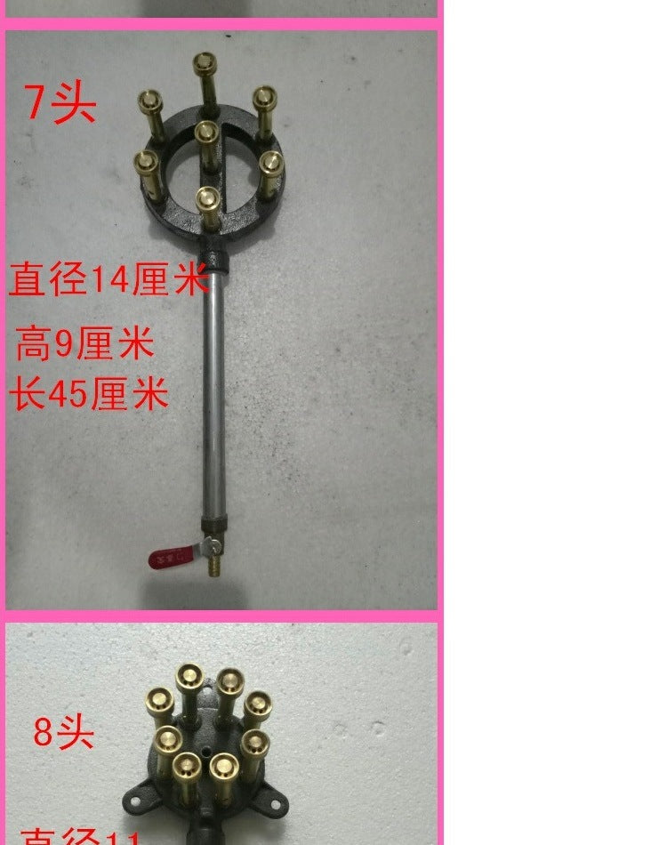Commercial High-Heat Stove Burner Gas Single Stove Tabletop Restaurant Gas Stove High-Pressure Liquefied Gas Biogas Natural Gas Stove Burner