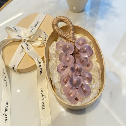 Crystal Grape Whole Bunch Soap Finished Product Simulation Soap Aromatherapy Soap Handmade Soap Gift Bath Bathroom Ornament Hanging Decoration