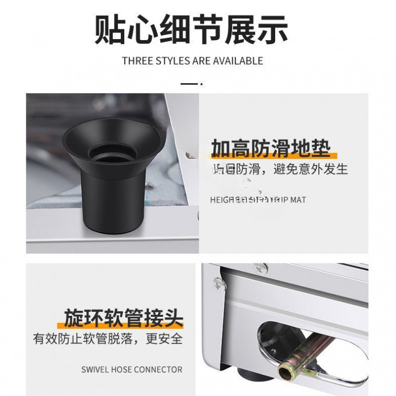 Gas Stove Single Burner Household Liquefied Gas Stove Countertop Natural Gas Old Style Gas Stove High Flame Single Burner Stove