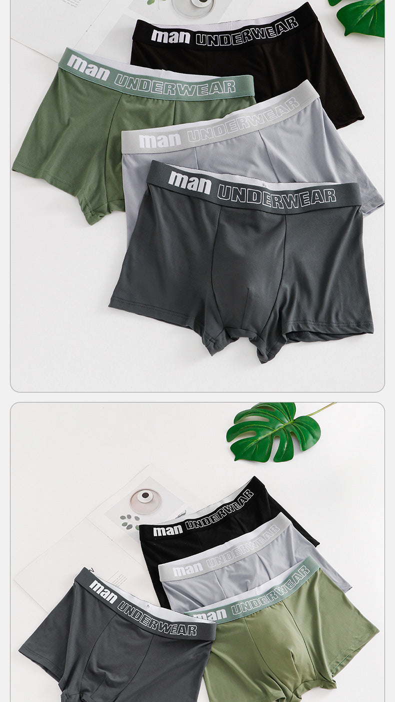 Men's Underwear Men's Autumn and Winter Four Seasons Antibacterial Comfortable Breathable Mid-waist Underwear Men's Boxer Shorts http://detail.1688.com/offer/961238954959.html