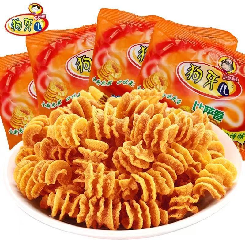 Dog Tooth Pizza Roll BBQ Flavor Nostalgic8090Childhood Snacks Childhood Craving Relief Snacks