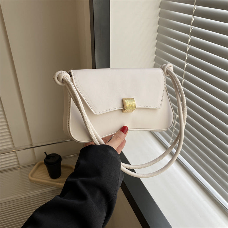 Trendy Women's Shoulder Crossbody Bag Small Square Bag2024Spring new style simple retro hand-held underarm bag