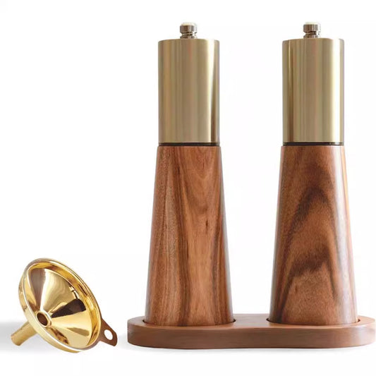 Acacia Wood Grinder Pepper Mill Manual Pepper Grinder Multi-use Seasoning Bottle Kitchen Tool