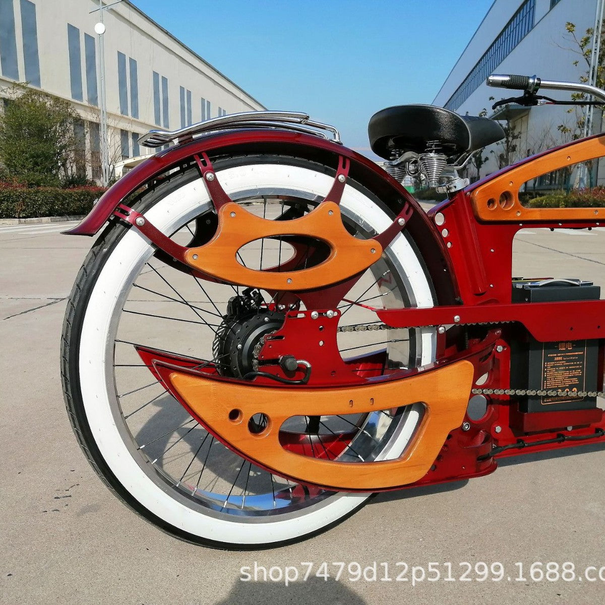 DIY Handcrafted Modified Electric Retro Bicycle Fashionable Casual Electric Bike Commuter Mountain Bike Commuter Model