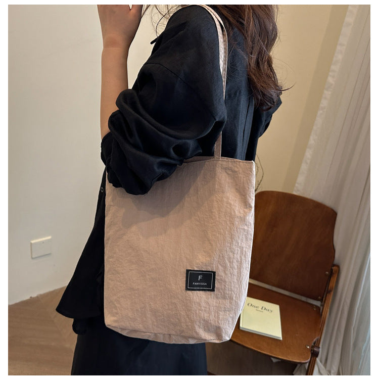 Foreign Trade New Solid Color Women's Bag Wholesale Large Capacity Women's Shoulder Bag Crossbody Bag ins Fashionable Versatile Commuter Bag