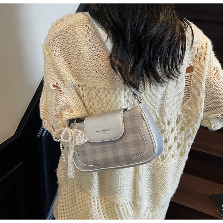 Cross-border high-end trendy underarm bag small square bag for women2025New Handbag Trendy Fashion Versatile Shoulder Bag