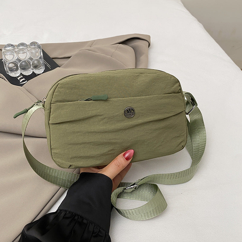 Casual texture niche design small square bag2025Spring New Fashionable Trendy Women's Single Shoulder Crossbody Bag