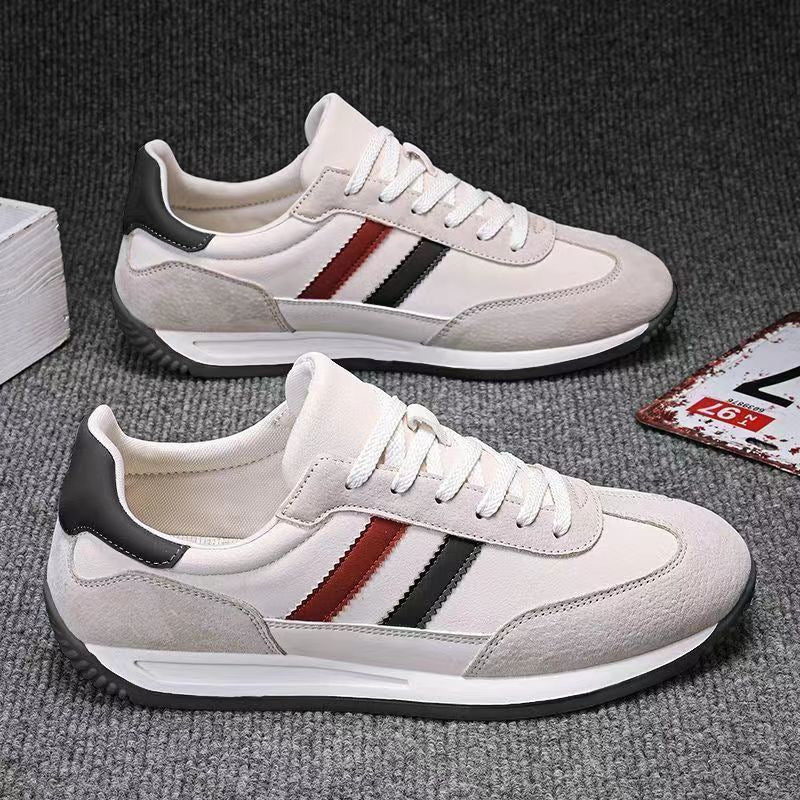 Leather men’s casual durable slip-on shoes