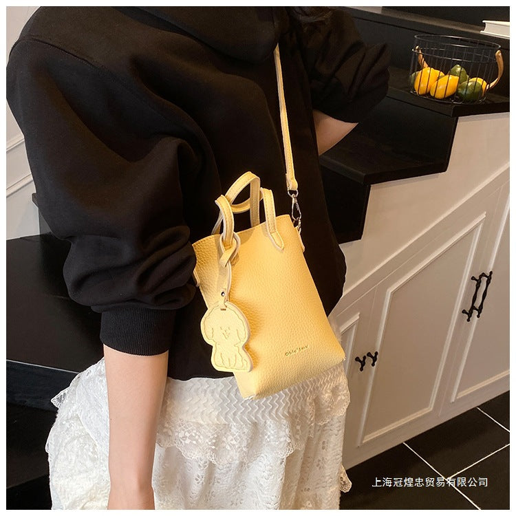 Women's Bag Single Shoulder Crossbody Bag Versatile Handbag New Simple Style Basket Fashionable Spring2025Fashion