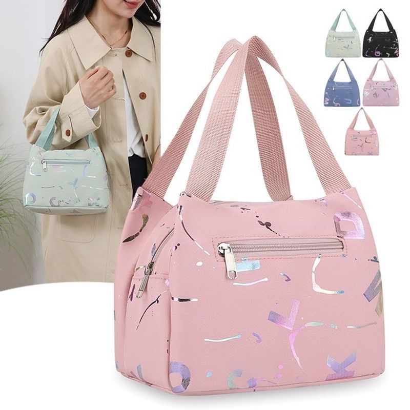 Cloth Bag Women Canvas Handheld Small Bag Oxford Cloth Waterproof Lunch Bag Phone Bag Women Bag New Style Mom Shopping Bag