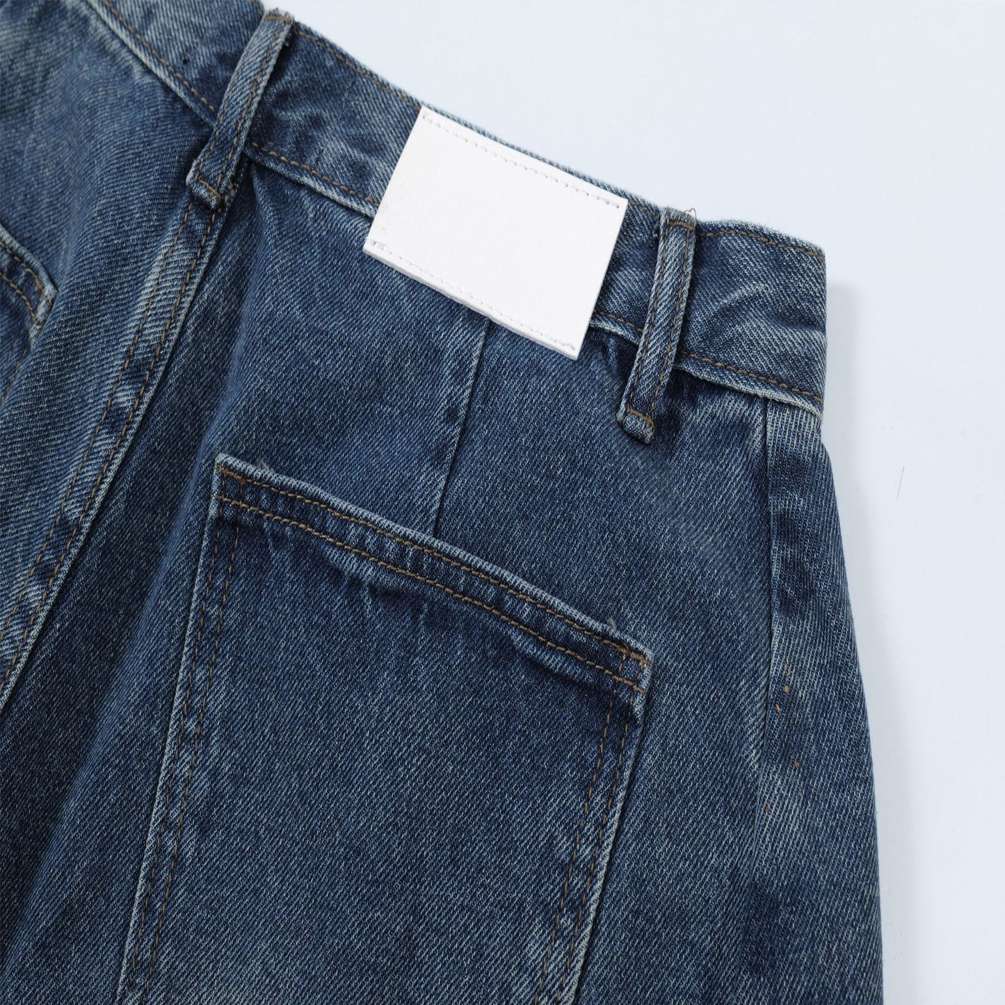 Lightweight2025Summer New Wide-Leg Jeans American Retro Mid-Length Shorts Loose Fit Half Pants