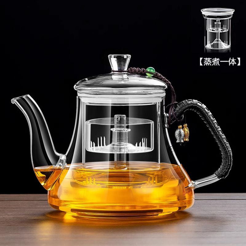 High Borosilicate Glass Teapot Thickened Heat-Resistant Electric Ceramic Stove Large Capacity Tea Set Tea Brewing Pot Single Pot Manufacturer