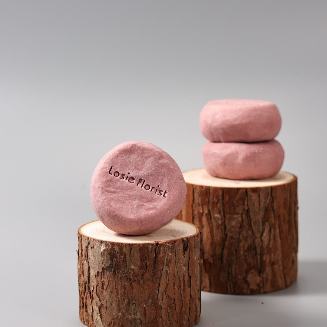 Roselle Flower Tangerine Peel Rosewood Handmade Grinding Soap Cold Process Handmade Soap Round Soap Facial Cleansing Bath Essential Oil