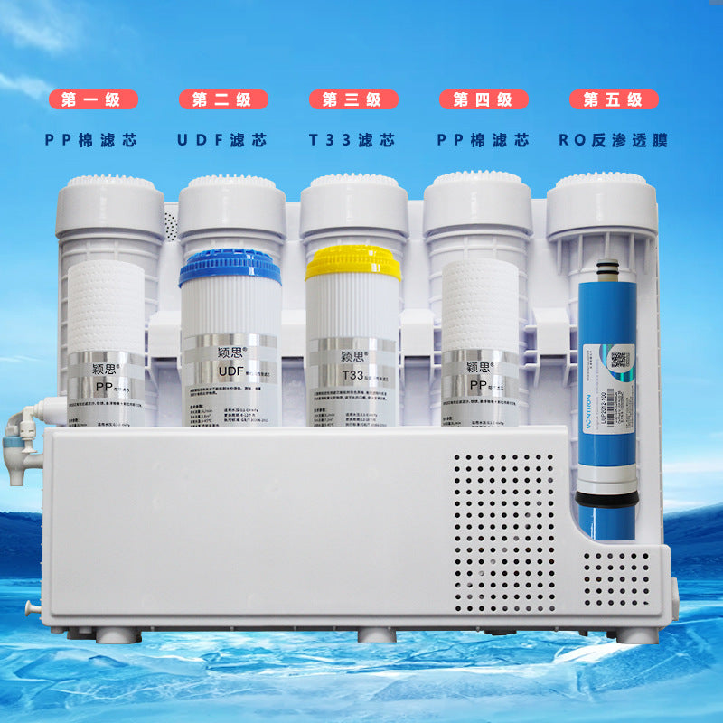 Water Purifier Household Direct Drinking Cooling Heating Integrated Machine Reverse Osmosis Kitchen Countertop Wall-mounted Countertop Hot and Cold Water Dispenser