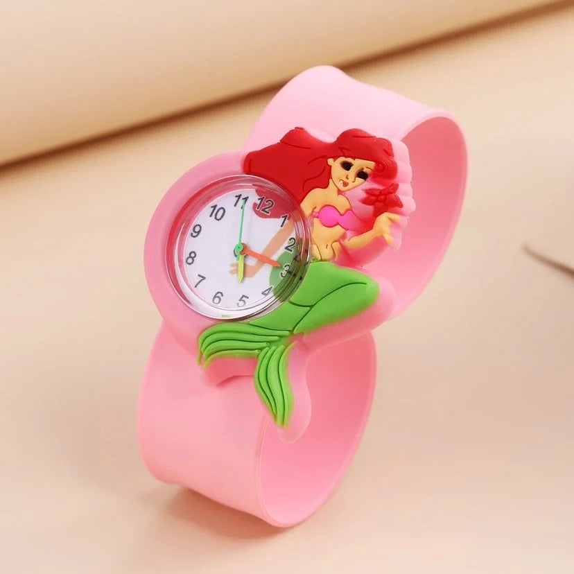 Children's Cute Fashion Snap Watch for Boys and Girls Quartz Watch Childlike Chronograph Large Dial