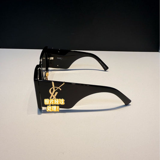 2024New M119Yang Shulin Cat Eye Sunglasses for Women rose The same style of high-end square large-frame sunglasses