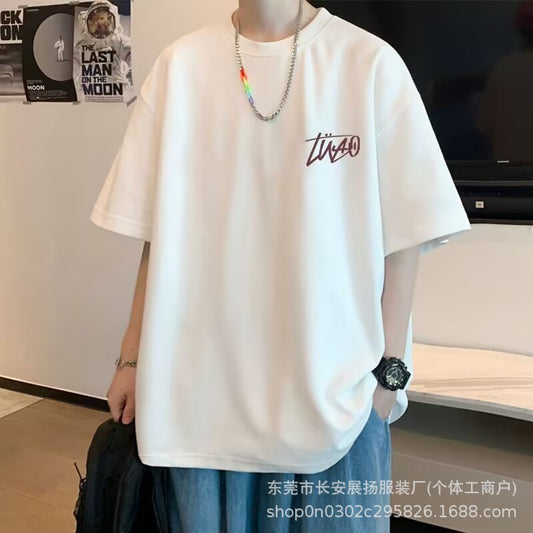 Manufacturer Wholesale Hot-Selling Short Sleeve t Shirts for Men and Women, National Trend Design, Printed Couple Summer Loose Tops t Men's T-shirt