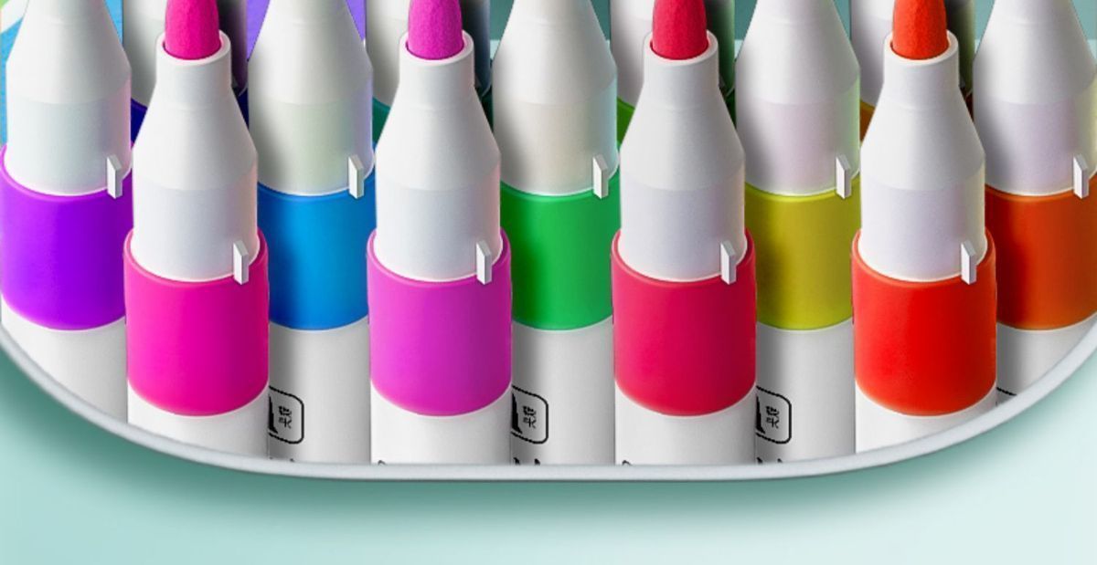 Acrylic Marker Pen Student Non-toxic Washable Kindergarten Children's Art Set Watercolor Pen Refillable