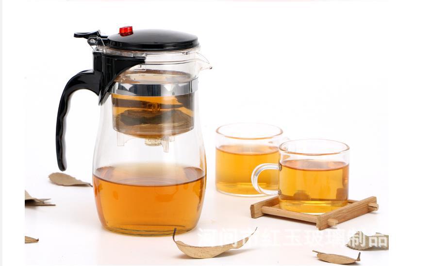 Wholesale High Borosilicate Glass Elegant Cup Heat-Resistant Glass Filter Teapot Detachable Washable Tea Brewing Pot Tea Infuser Exquisite