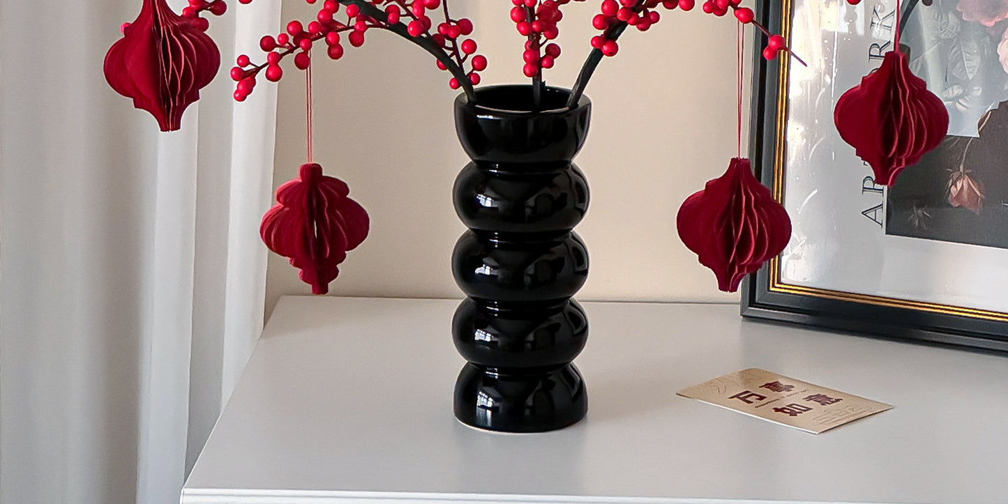 Wholesale Housewarming Gift Winter Green Red Fruit Artificial Flower Bouquet Decoration Ornament New Home Move-in Joy One Piece Dropshipping