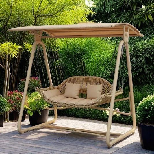 Outdoor Swing Courtyard Cradle Hanging Chair Villa Garden Balcony Terrace Leisure Lazy Internet Celebrity Double Swing Chair