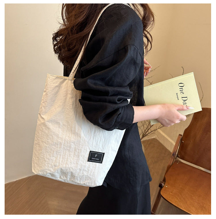 Foreign Trade New Solid Color Women's Bag Wholesale Large Capacity Women's Shoulder Bag Crossbody Bag ins Fashionable Versatile Commuter Bag