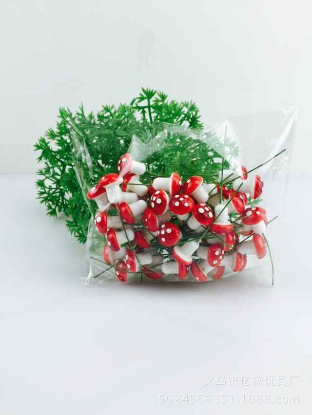 Simulation Plant 60A pack of colorful small mushrooms Special Offer Foam Mushroom Micro Landscape Potted Plant Accessories Ornaments