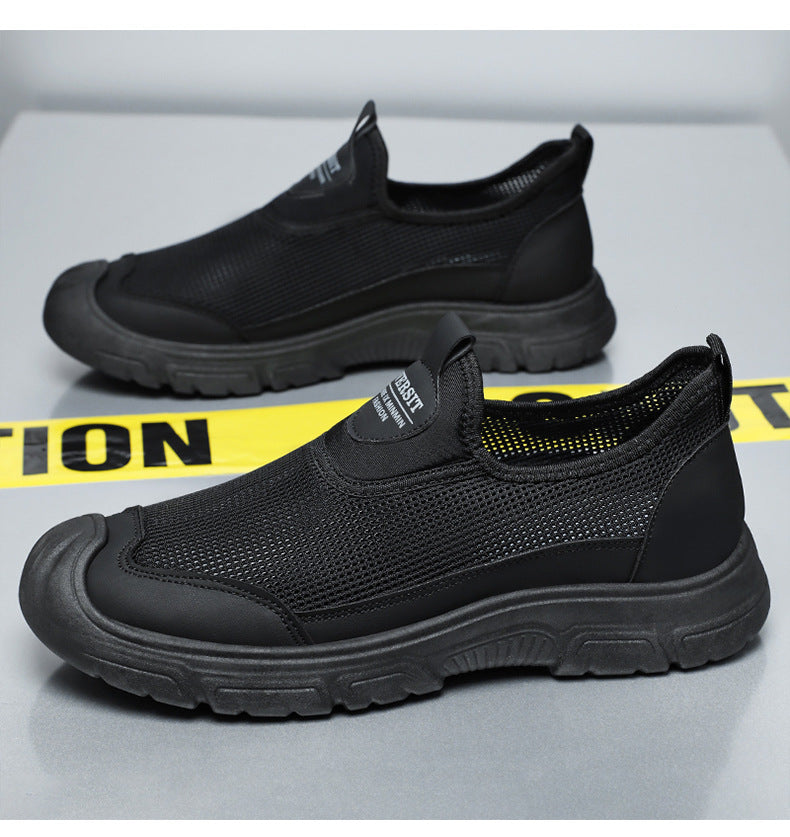 Men's Breathable Casual Shoes Summer New Fashion Sports Shoes Dropshipping Versatile Single Shoes Soft Sole Comfortable Dad Shoes