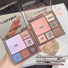 Capel Macaron Three-Layer Sandwich Eyeshadow Pearlescent Matte Flash Contour Earth Color with Mirror Nose Side Shadow
