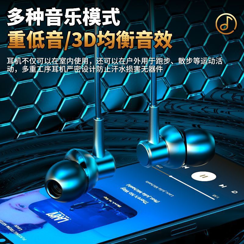 2025New Neckband Bluetooth Earphones Ultra-Long Battery Life Sports Super Bass Noise-Canceling Bluetooth Earphones Neckband
