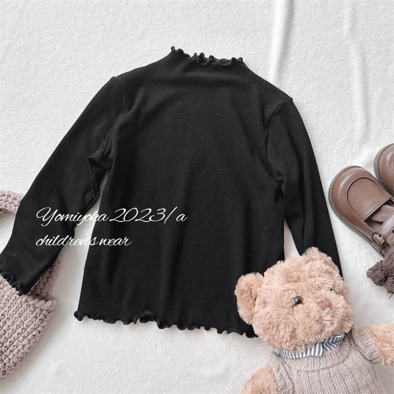 Sweet Little Sister Children's Shirt Autumn New Korean Version Children's Clothing Baby Girl Cute Lace Embroidery High-end Doll Shirt
