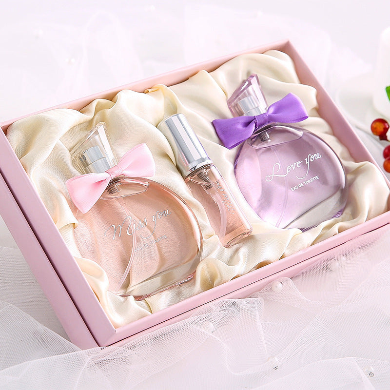 Flower Story Gift Box Women's Perfume Four-piece Set Perfume Wholesale Long-lasting Light Fragrance Recommended Black Coffee Perfume Women