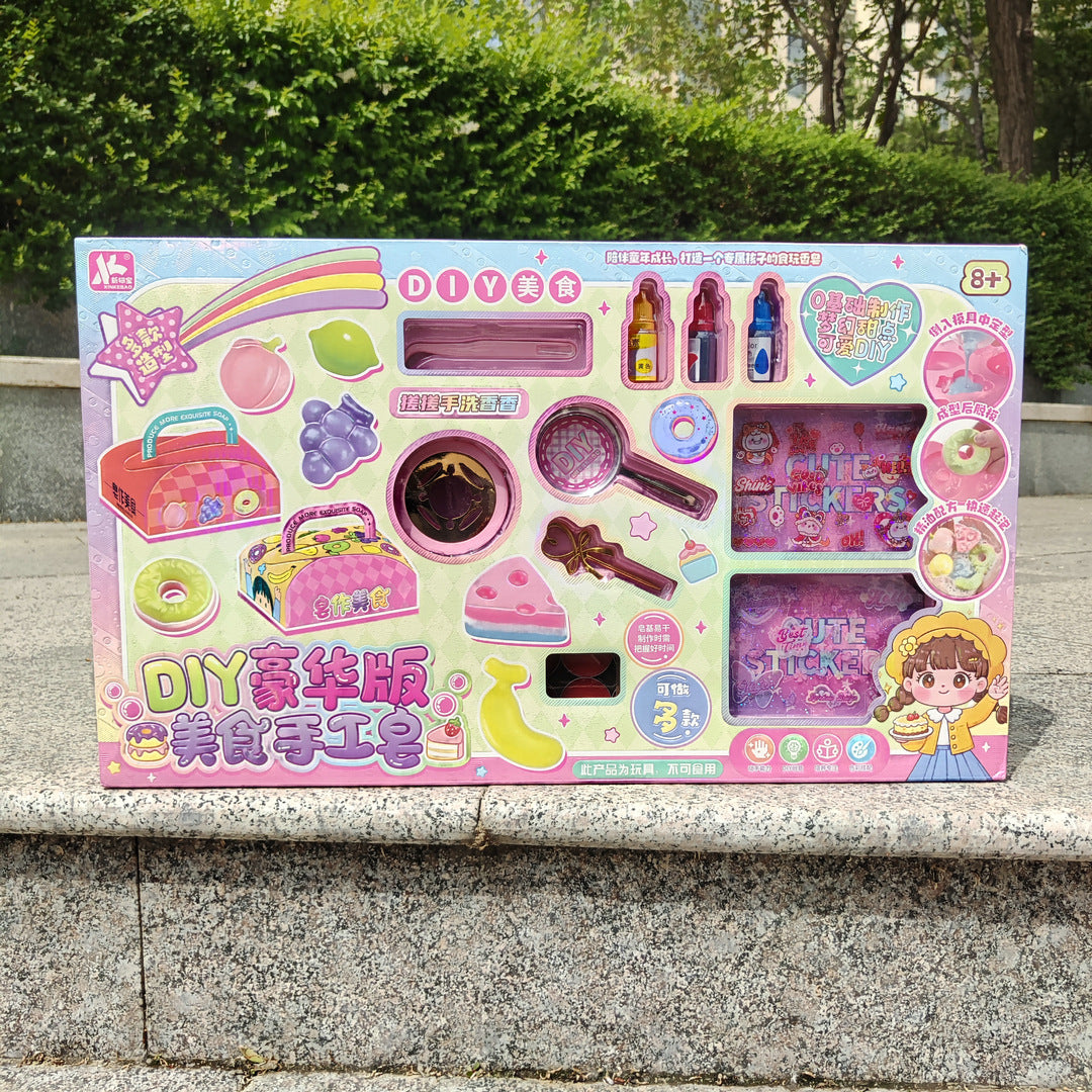 girl DIY Gourmet Handmade Soap Material Puzzle Set Training Institution Enrollment Children's Toys Gift Wholesale