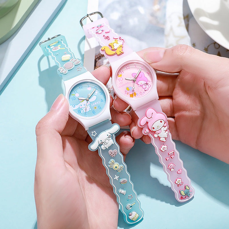 Cartoon Children's Watch Epoxy Sanrio Watch Elementary School Quartz Watch Wholesale Cross-Border E-commerce Wristwatch Decoration