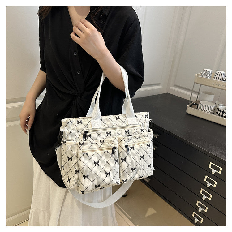 2025Summer New Simple Fashion Underarm Tote Bag This Year's Trendy Retro Commuter Shoulder Bag for Women