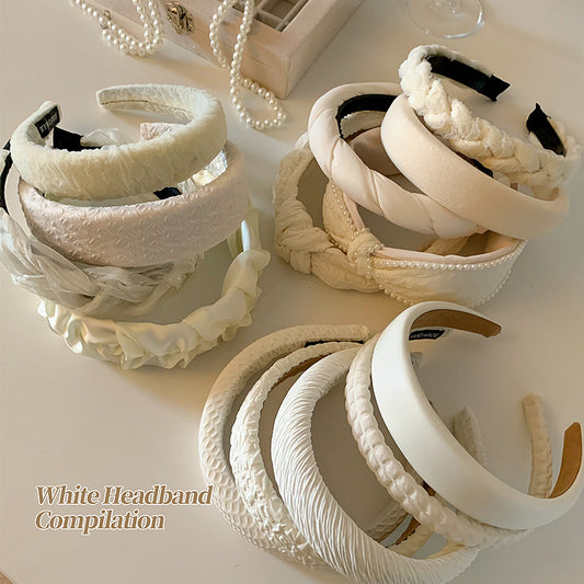 Super Fairy Sweet Cream Headband Internet Celebrity High Crown Face Washing Headband Fashionable Versatile Light Luxury Elegant Hair Accessories Wholesale