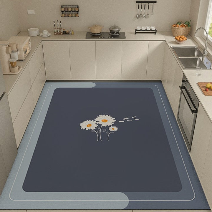 Light Luxury Premium Feel Floor Mat Home Kitchen Non Slip Foot Mat Entryway Stain Resistant Door Mat