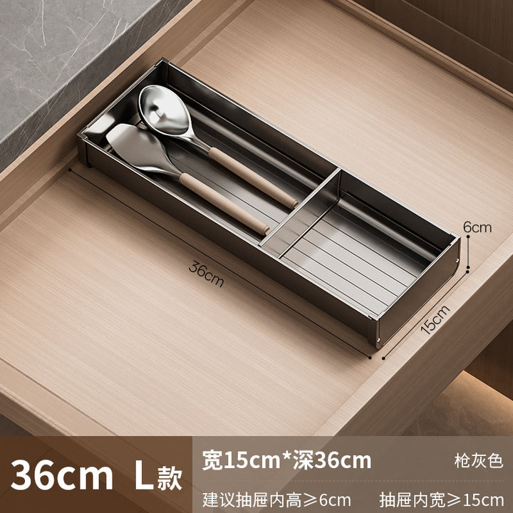 【2026专利新品】餐具收纳盒厨房碗筷子收纳盒抽屉收纳分隔分格盒