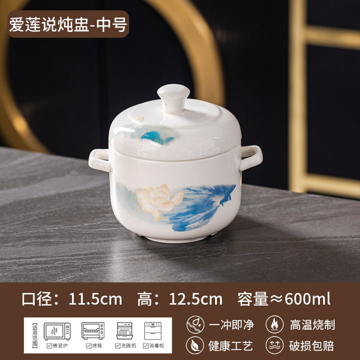 景德镇骨瓷定制餐具礼品套装2026新款高级感陶瓷碗盘碗碟套装家用
