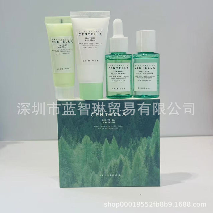 跨境韩国SKIN1004系列积雪草面霜洗面奶空气防嗮安瓶精华修护