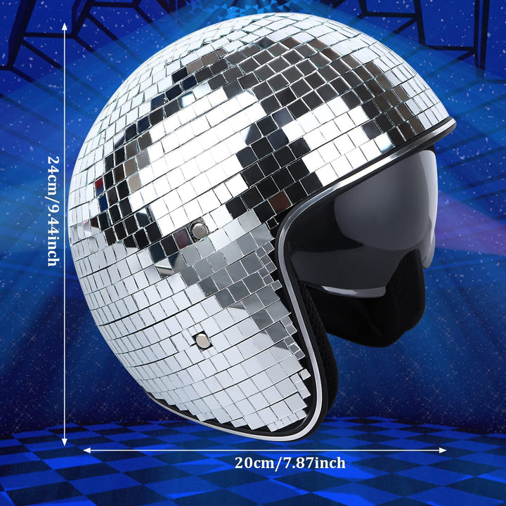 Disco ball Helmet with Retractable