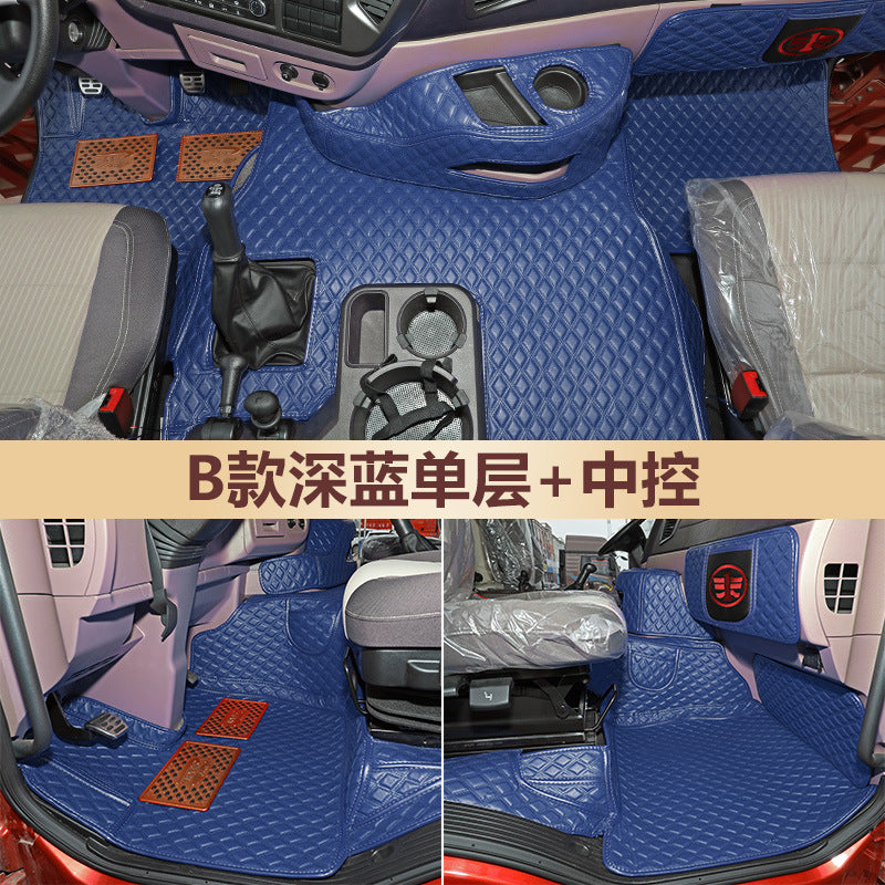一汽解放jh6脚垫大包围领航版jh6全包围卓越版驾驶室装饰货车用品