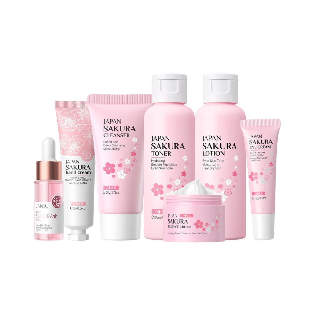 LAIKOU Cherry Blossom Skincare Set Set Face Full Set Hydrating Factory