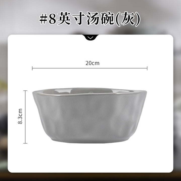陶瓷餐具碗碟套装家用碗盘子碗筷米饭碗北欧轻奢高级感2024款餐具