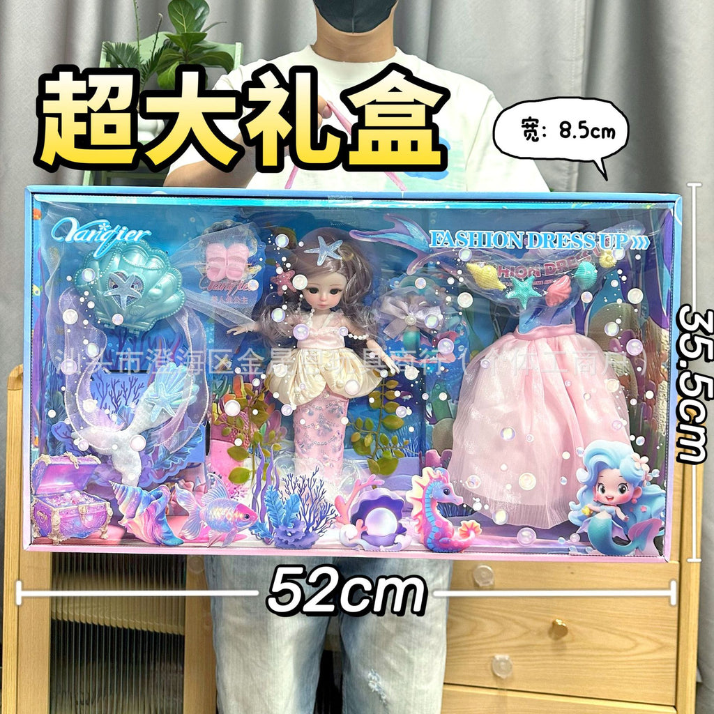 批发巴比洋娃娃礼盒套装仿真公主女孩儿童玩具机构招生礼物包邮