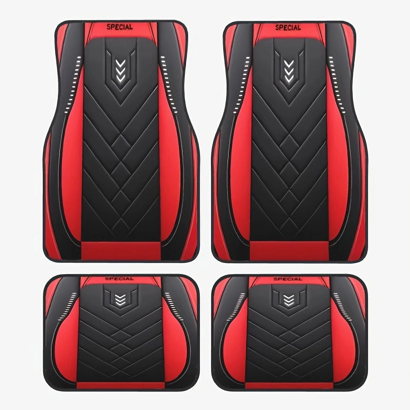 TEMUVintage Nordic Car Foot Mat Carpet 4 Piece Set Stain Resistant Floor Mat TEMUFoot Mat Wholesale