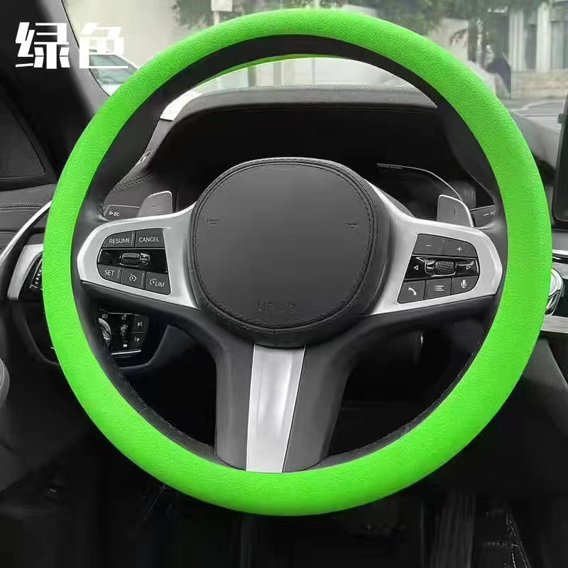 冰感超薄方向盘套防滑硅胶硅胶纹四季通用车汽车夏季把套男女柔软