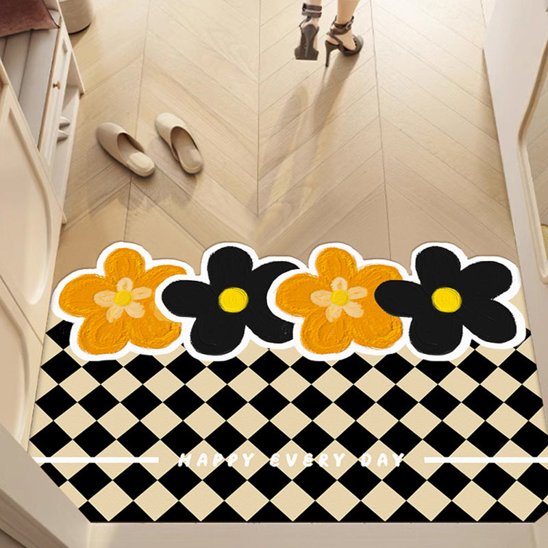 Living Room Entryway Door Mat Waterproof Leather Floor Mat Home New Entryway Foot Mat