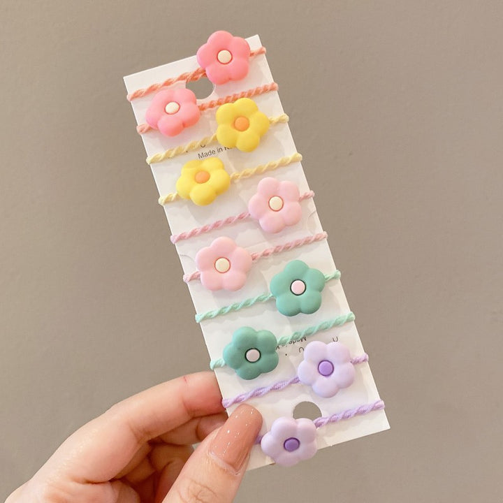 儿童戒指圈发绳高弹力不伤发头发皮筋宝宝发饰发圈碎发发量少