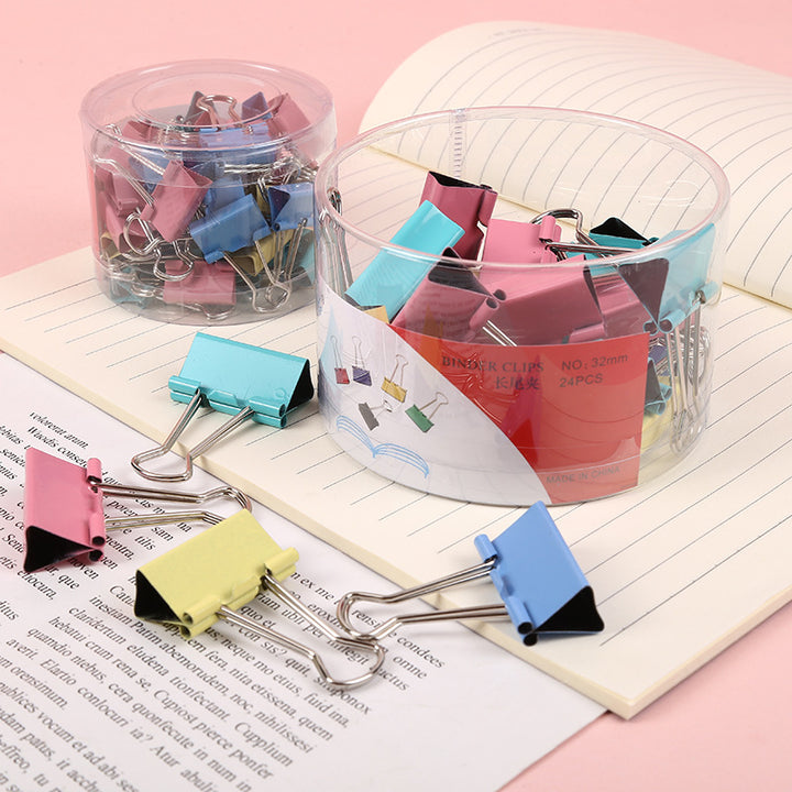 Large Colorful Binder Clips Pack – Ticket File Paper Clips for Office Use